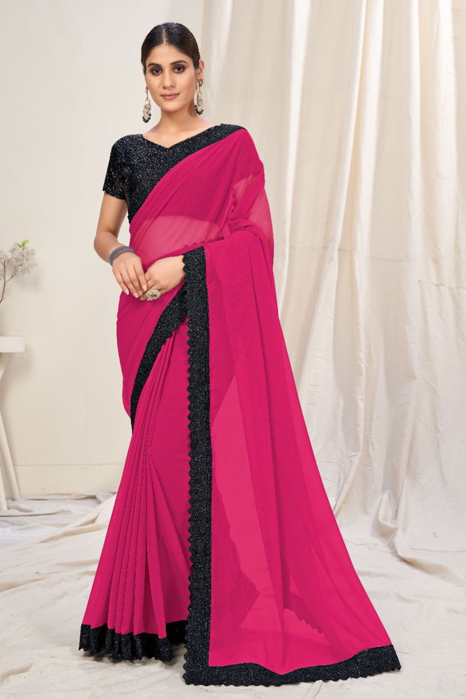 Sutram Hit Colour 10 Fancy Party Wear Georgette Saree Collection